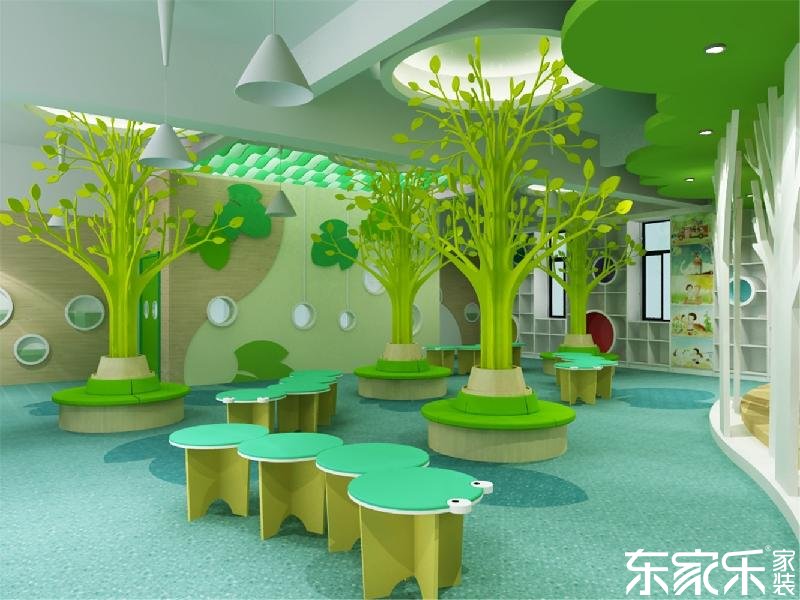  要想幼兒園裝修的像童話王國，長沙裝修公司提醒色彩這樣搭配就對了！ 